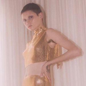 NWT PALOMA GOLD CHAIN LIRA TOP